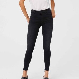 Mother Jeans High Waisted Looker 9 Lives Black 24